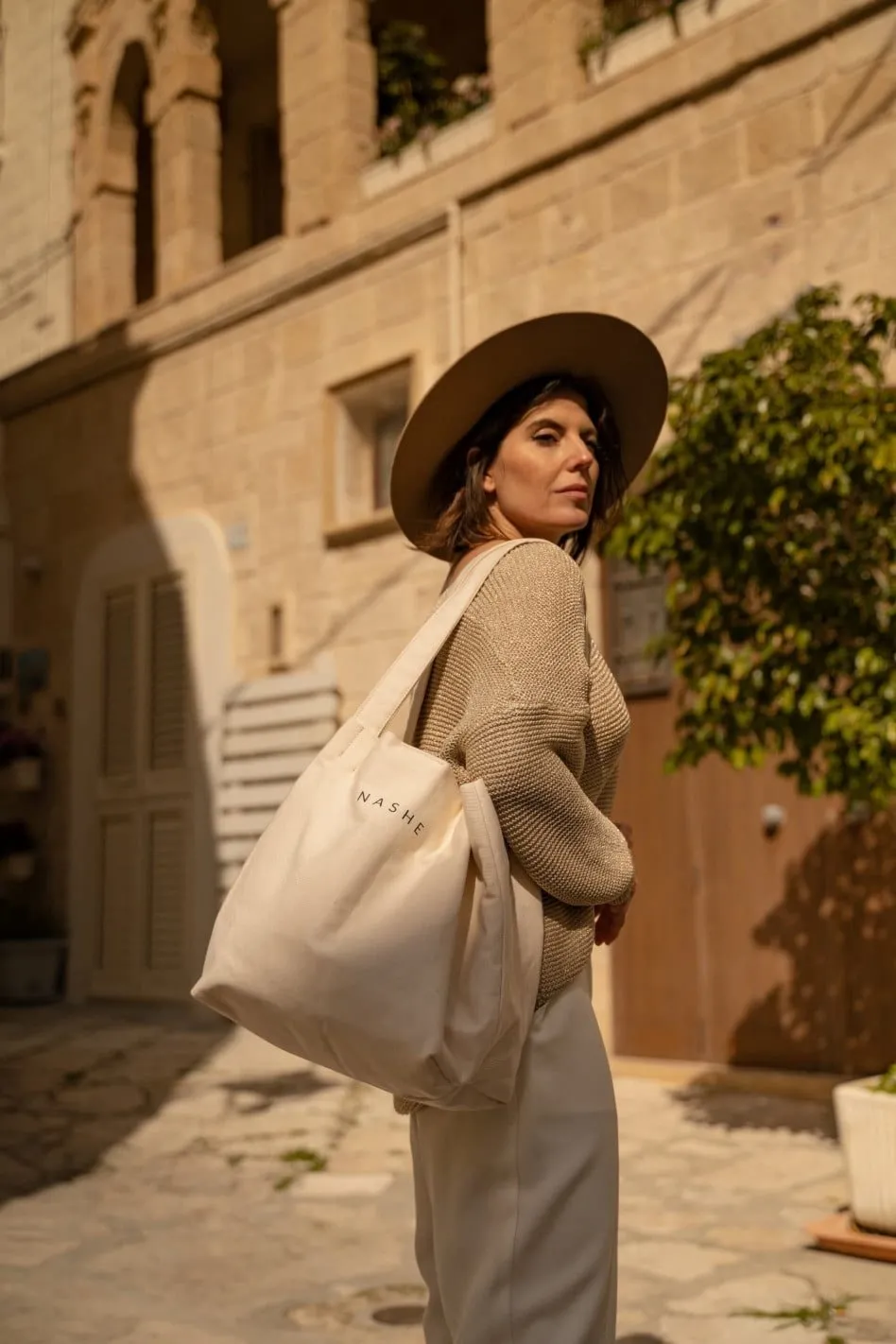 DAILY BAG - Torba bawełniana z podszewką - shopper bag