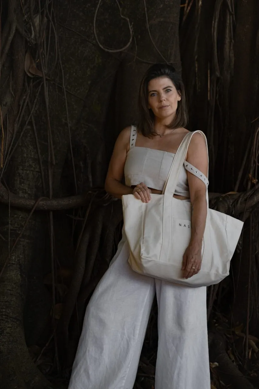 OH SUMMER! - torba bawełniana z podszewką - shopper bag xxl