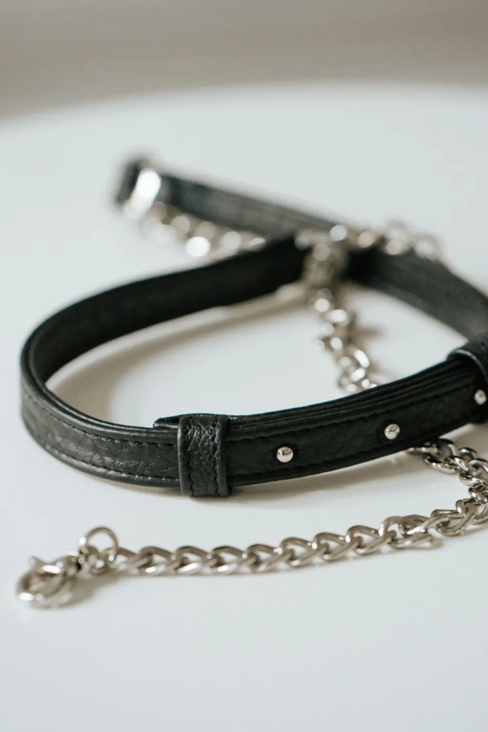 SKÓRZANY PASEK DO TOREBKI - łańcuszek - kolory