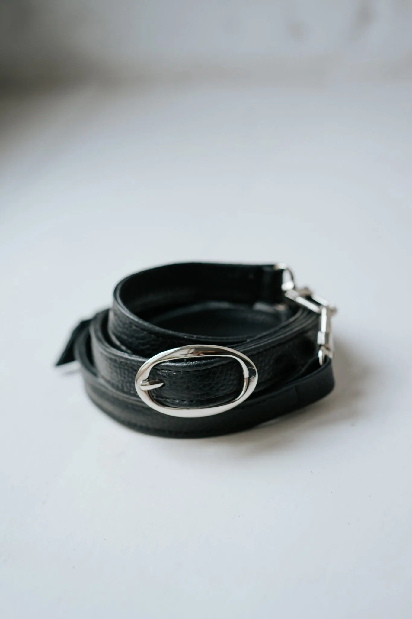 SKÓRZANY PASEK DO TOREBKI - 20mm - klamerka - kolory