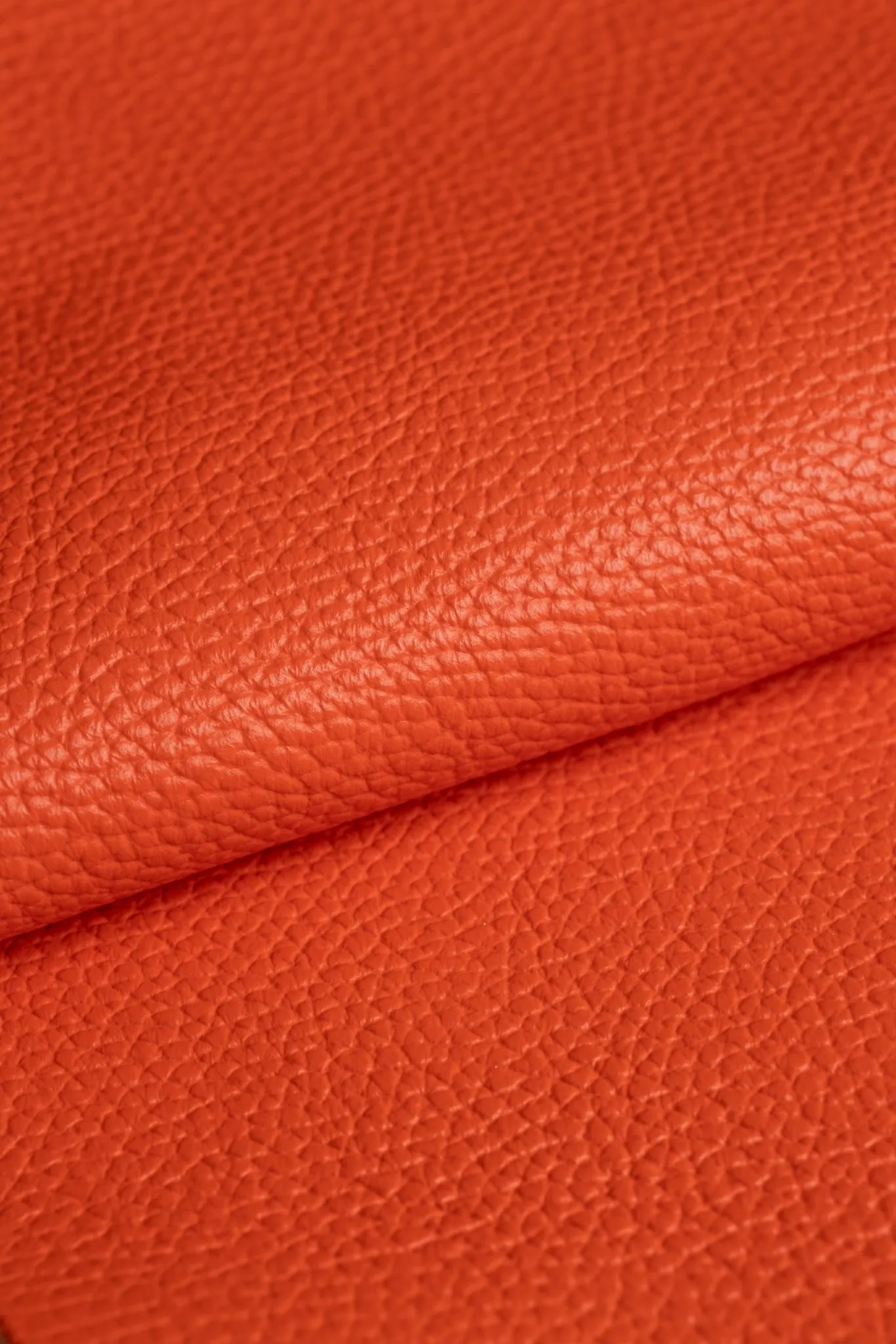 CHWOST - skórzany brelok do torebki - pomarańczowa