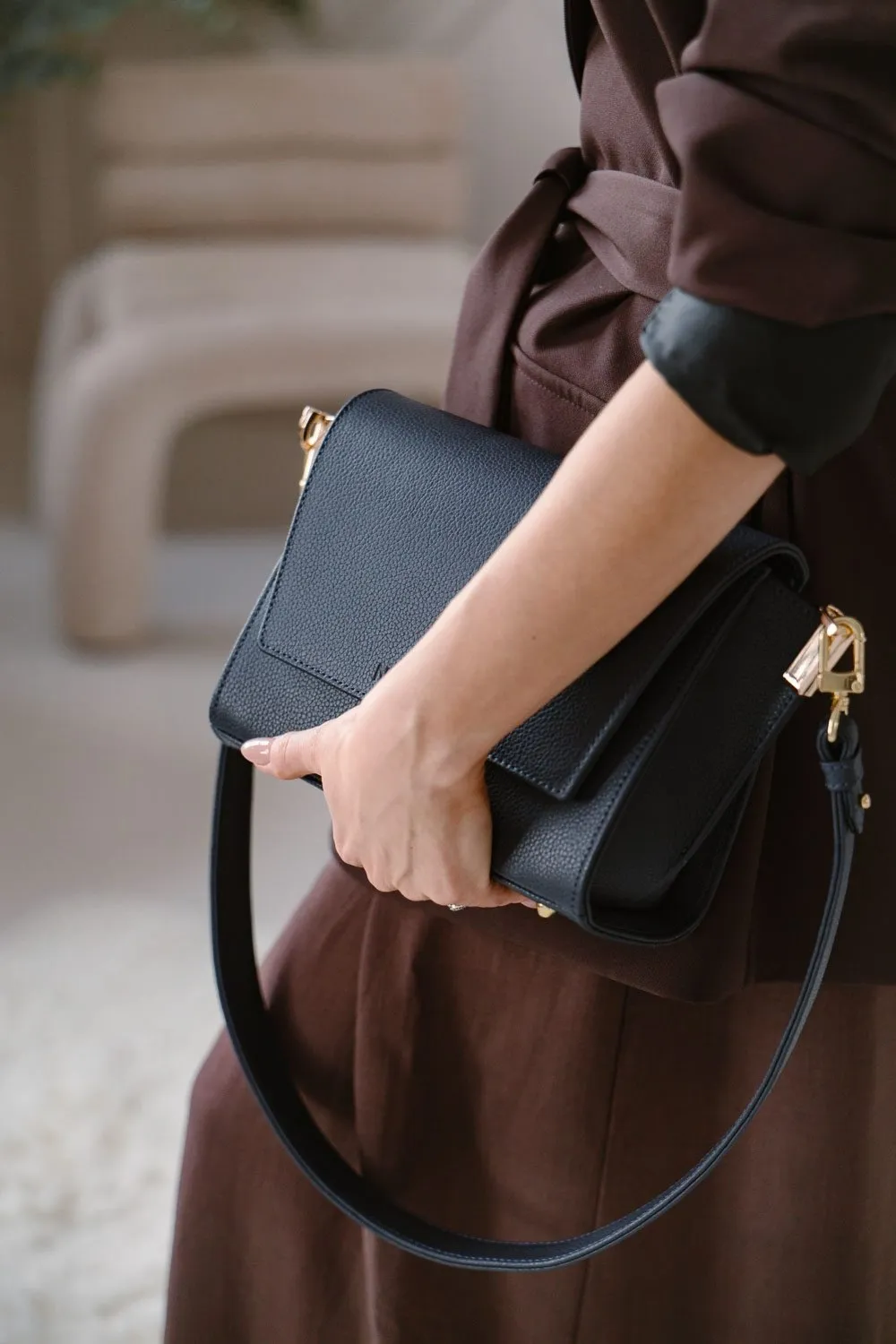 SWITCH BOX - skórzana torebka - granat