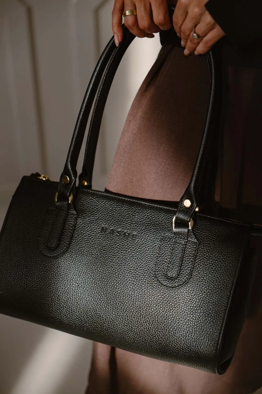 PERFECT BAG - skórzana torebka - czarna