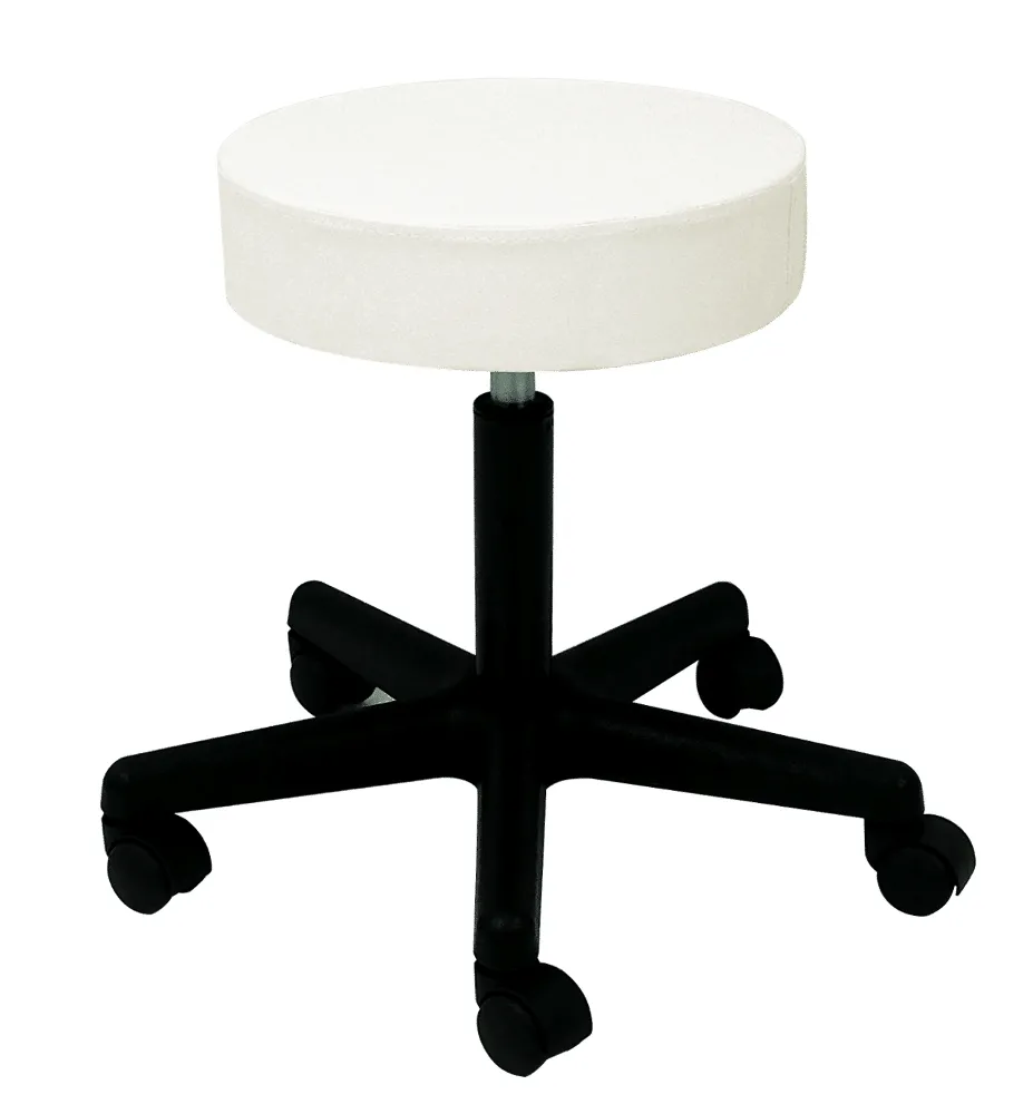 Taboret kosmetyczny BASIC bez oparcia biały