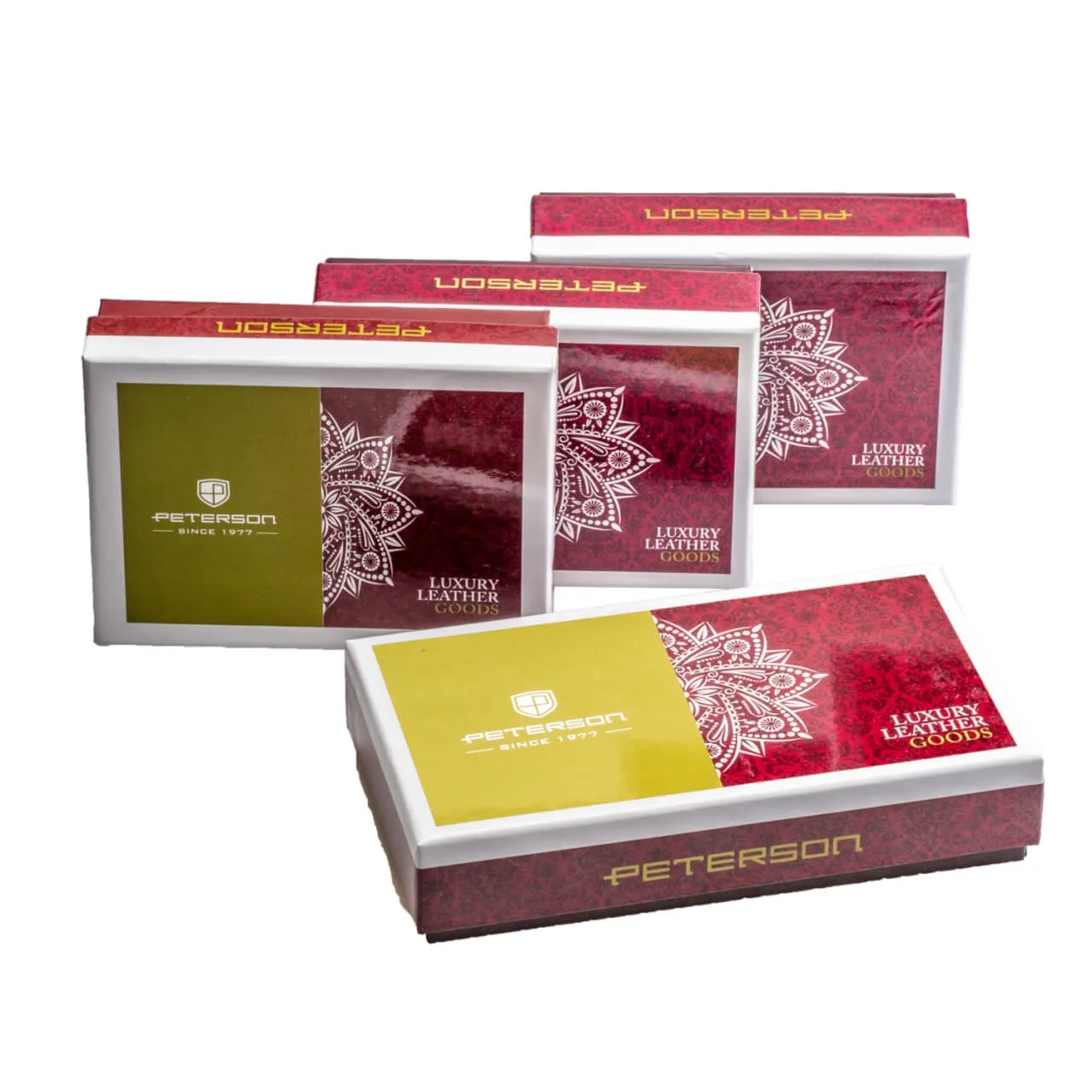 Portfel damski malowany w kwiaty PETERSON PH23 - niebieski