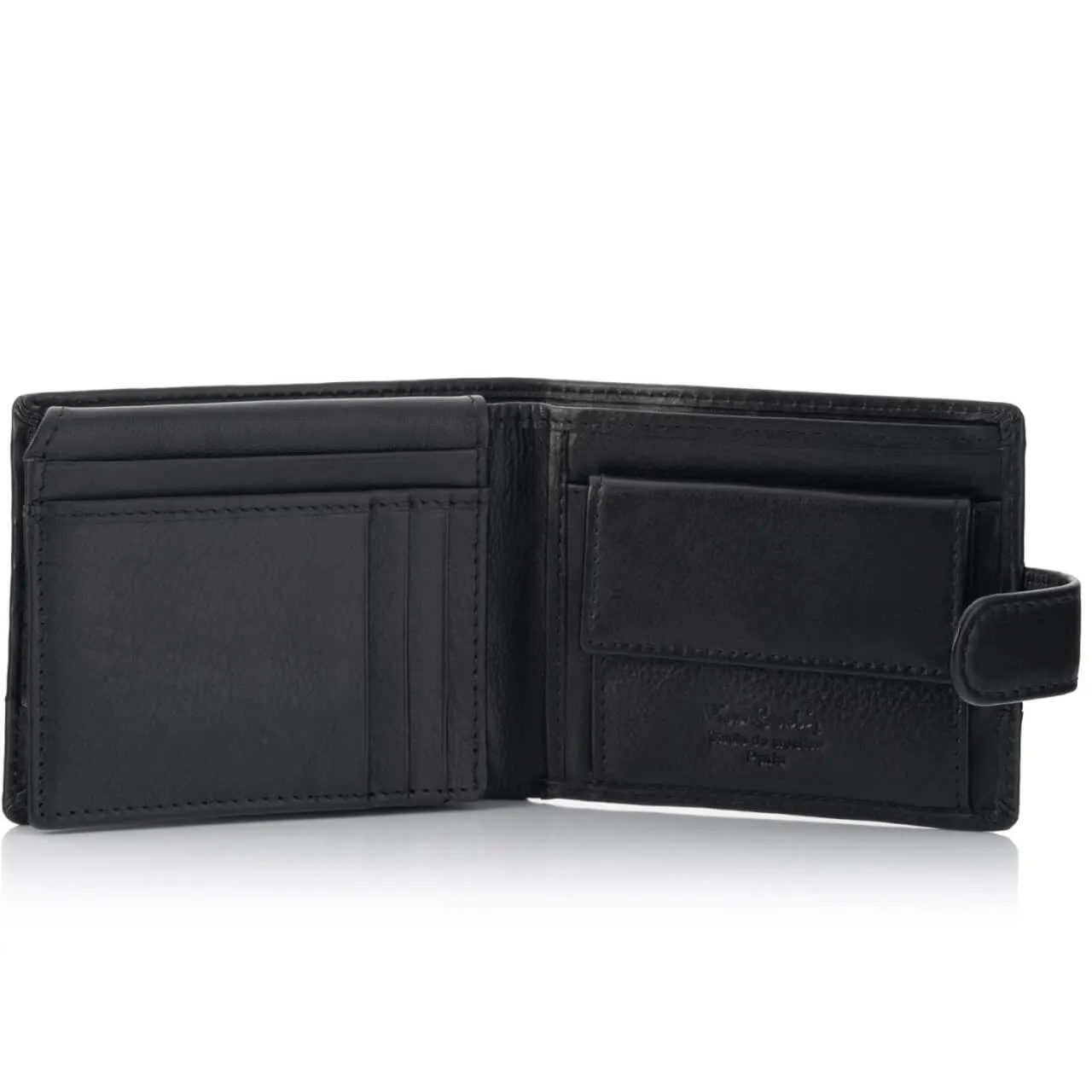 Mały zapinany portfel męski Pierre Cardin YS605 8825A z RFID - czerwony