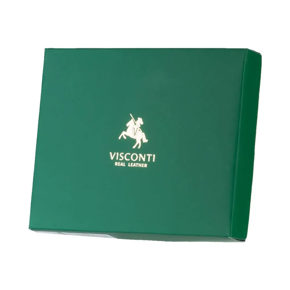 Klasyczny pojemny portfel męski Visconti Heritage HT-10 - brązowy