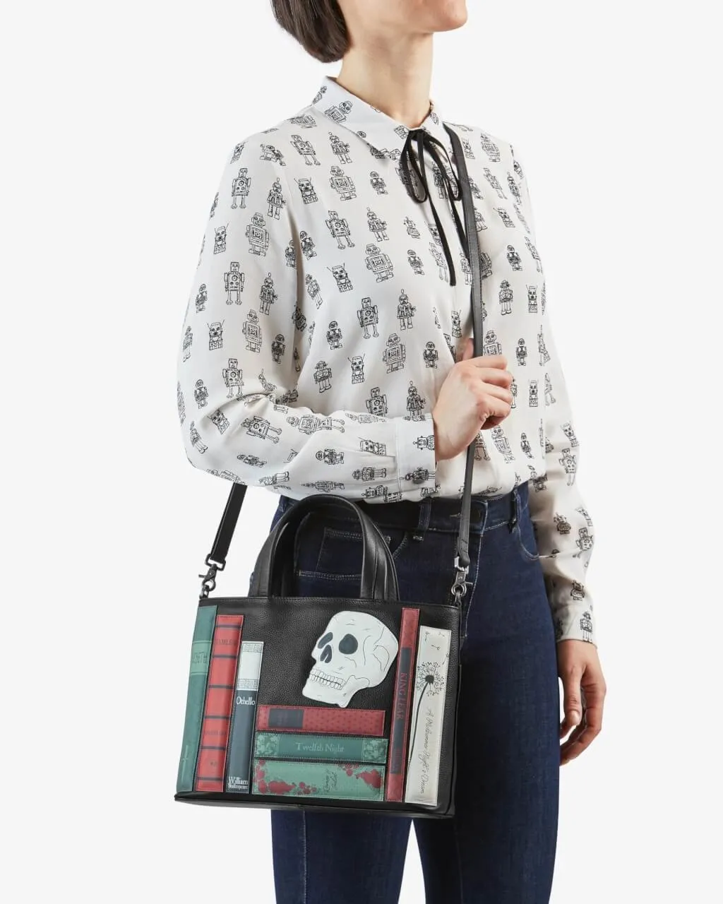 Torebka shopperka damska Literatura Klasyczna Yoshi YB26 - czarna