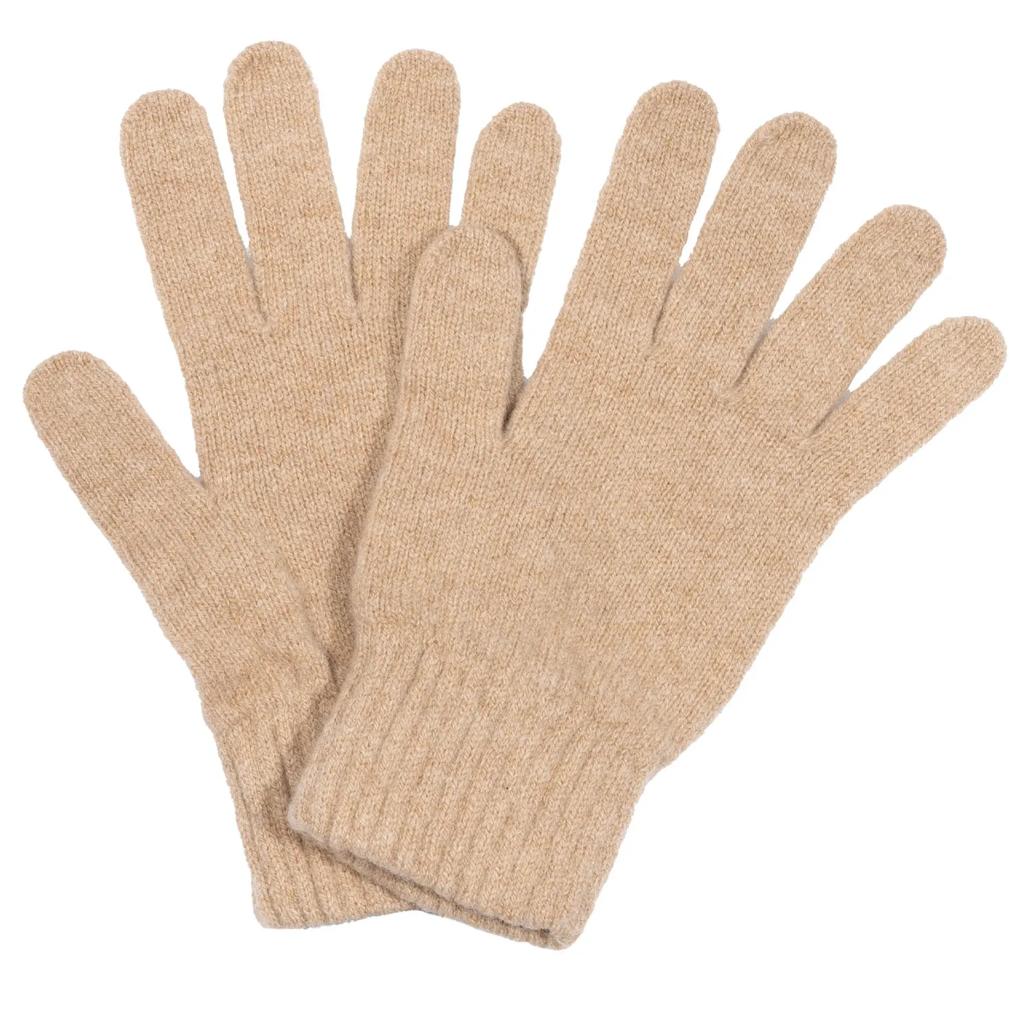 Wełniane rękawiczki zimowe jasny brąz RWA-006