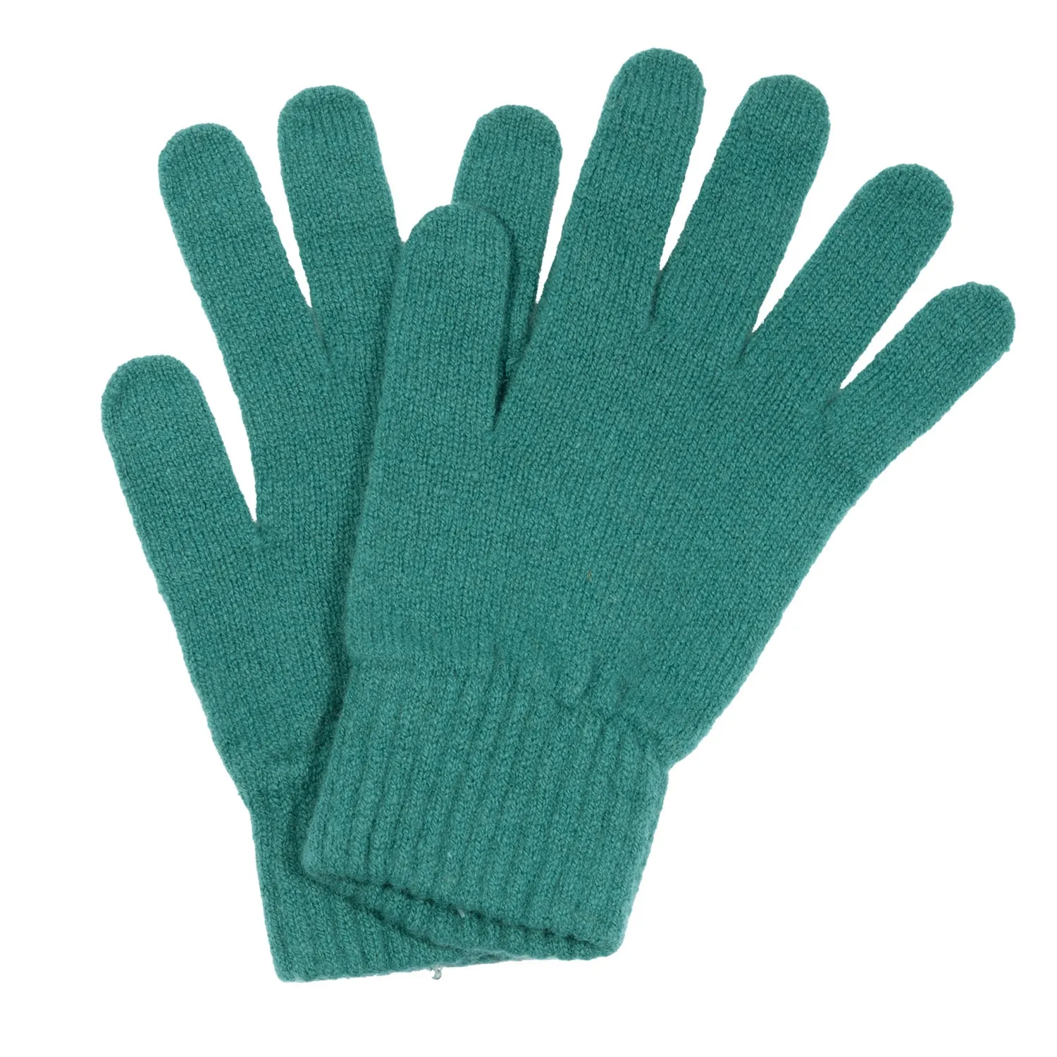 Zielone wełniane rękawiczki zimowe RWA-009