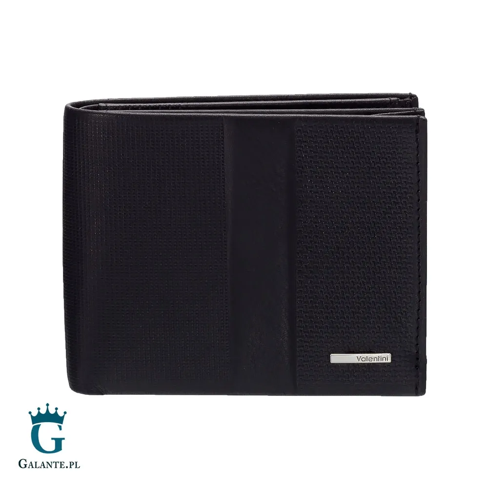 Mały skórzany portfel męski Valentini 157-901 z RFID