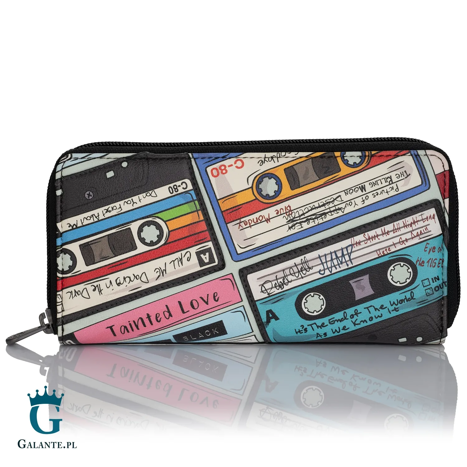 Duży skórzany portfel damski Lata 80te Yoshi Y1257