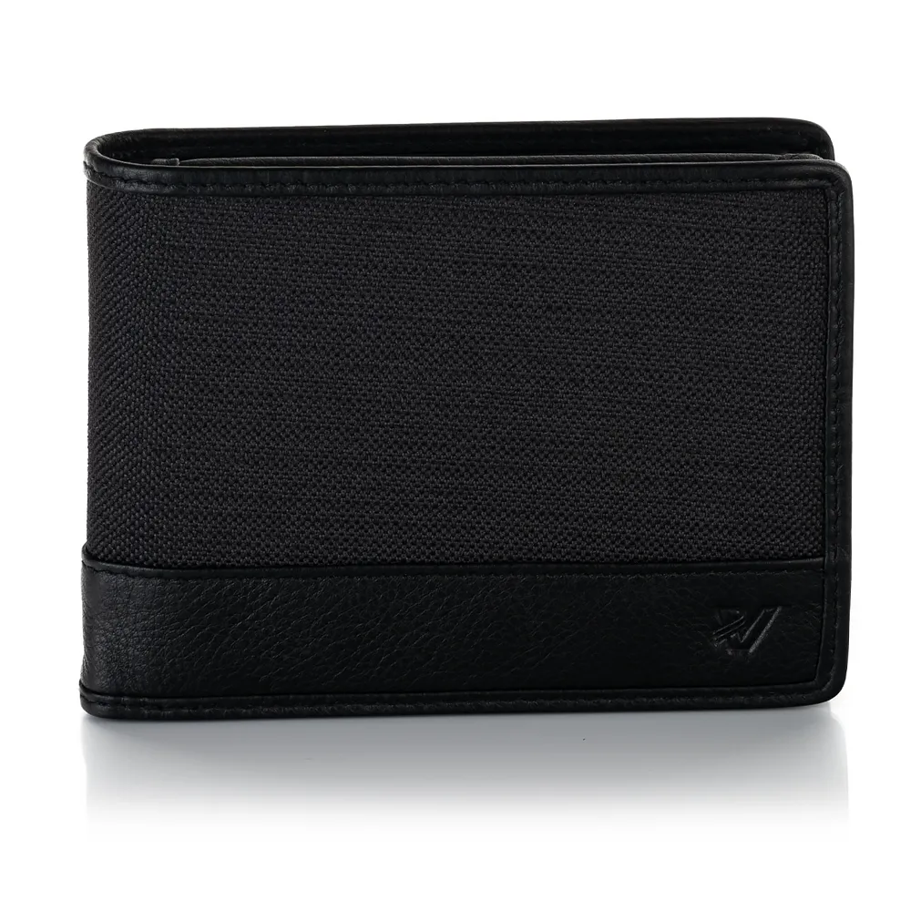 Pojemny portfel męski Valentini Fusion 105-209 - Czarny