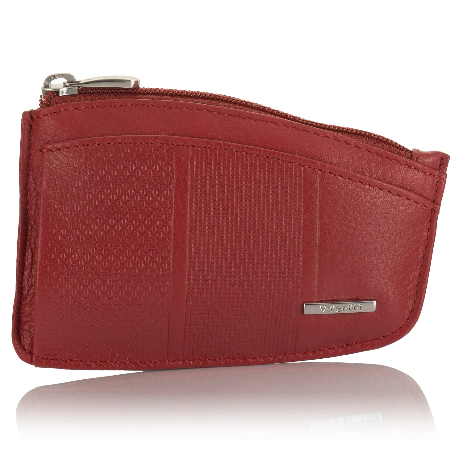 Skórzane etui na klucze Valentini 157-525 - czerwone