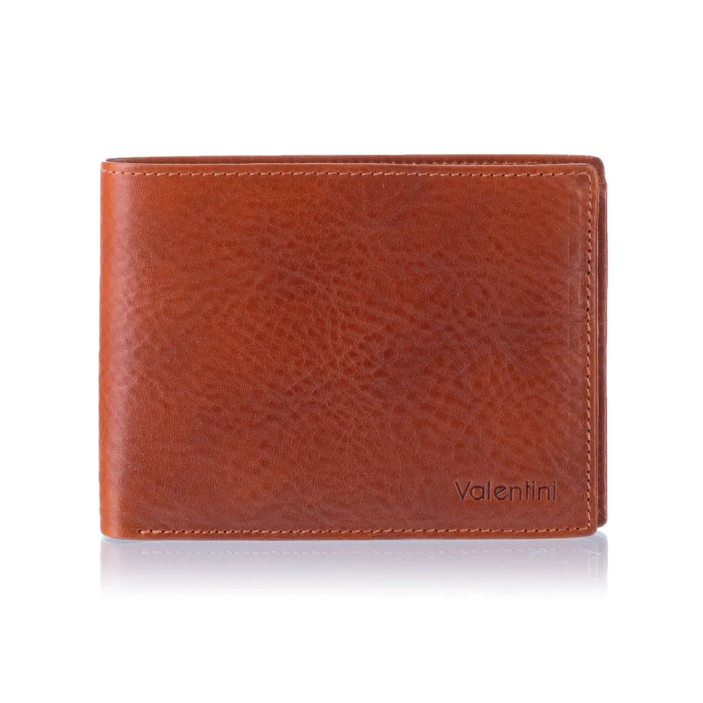 Portfel męski z blokerem RFID Valentini 159-137 - cognac