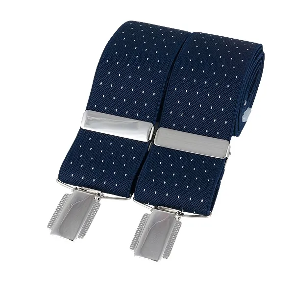 Szelki do spodni Granatowe w kropki BR-016