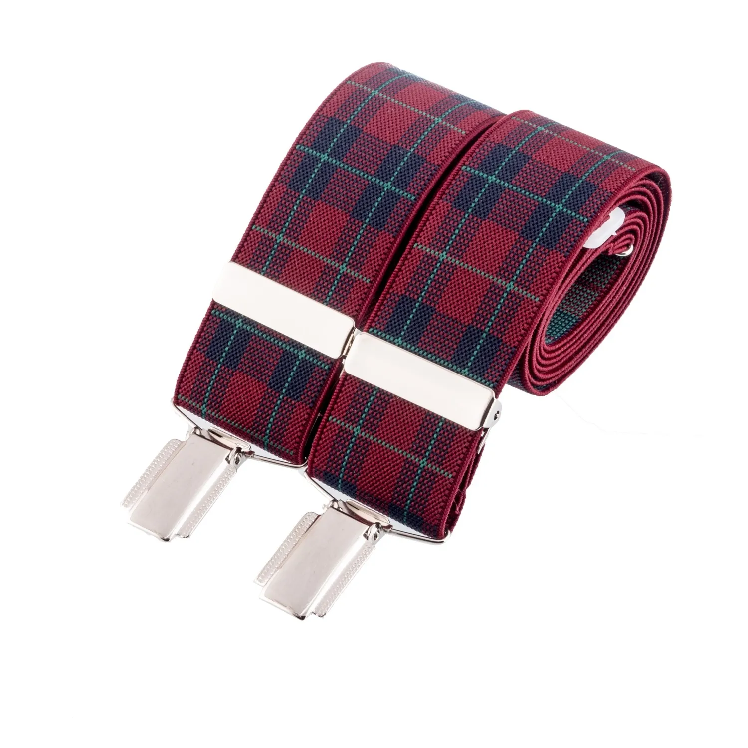 Szelki do spodni w kratę BR-040