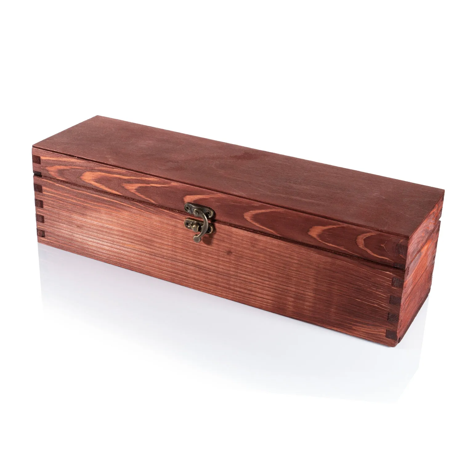 Kuferek drewniany Mahoń 37x11x11 cm z możliwością graweru