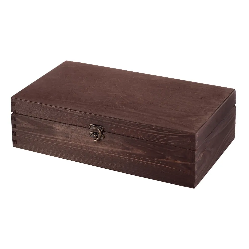 Kuferek drewniany Palisander 37x21x11 cm z możliwością graweru