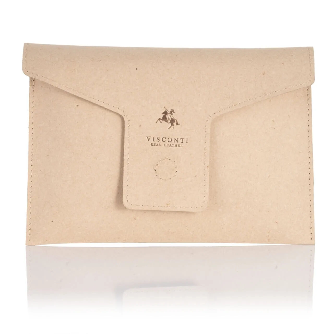 Cienki portfel efekt przypalanej skóry Visconti MT-92 RFID - szary