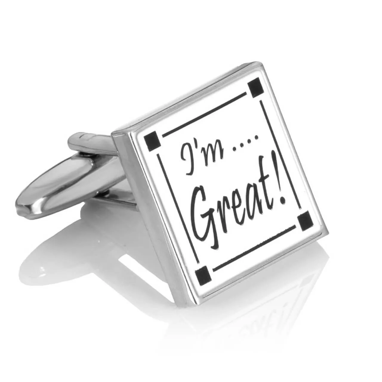 Spinki do mankietów "Jestem Wspaniały!" PS-682