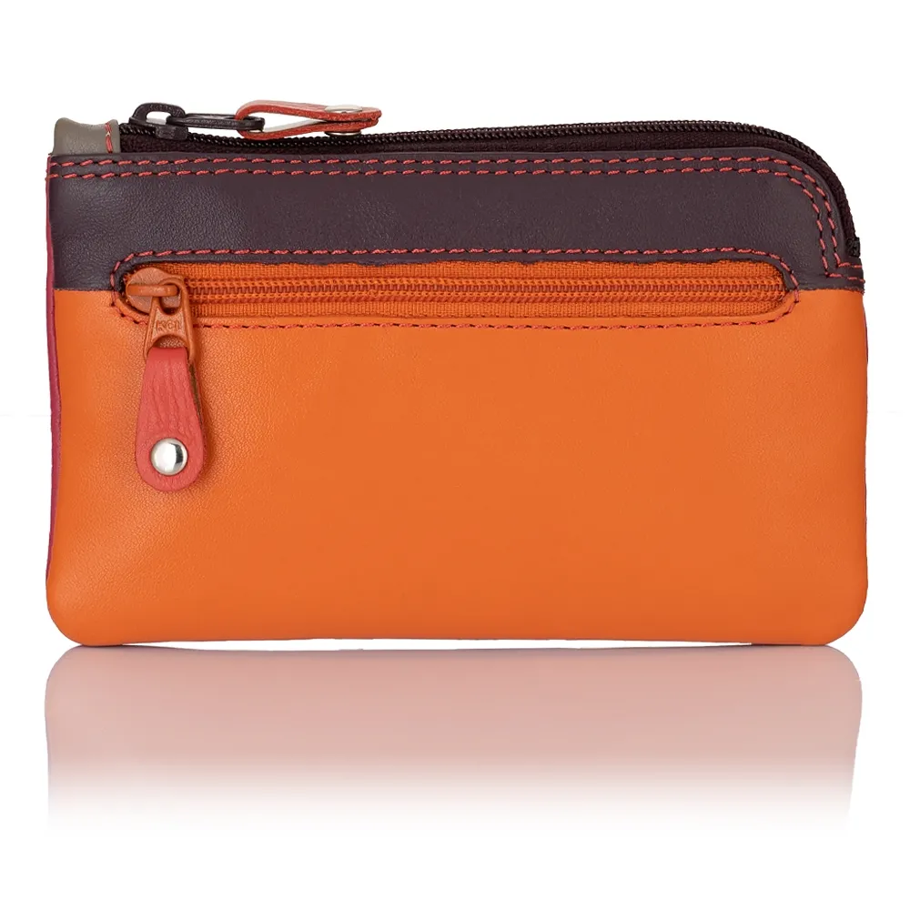 Portfel damski na bilon i klucze Visconti RB-69 - pomarańczowy
