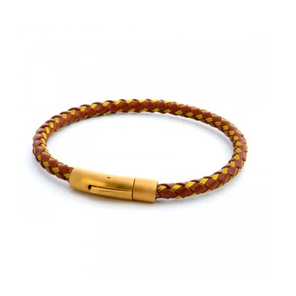 Bransoleta męska skórzana SB-170-LBN