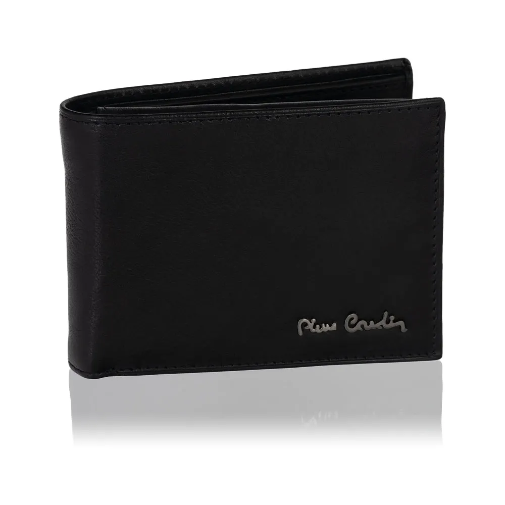 Portfel męski czarny lub brąz Pierre Cardin TILAK50 8806 z RFID - czarny