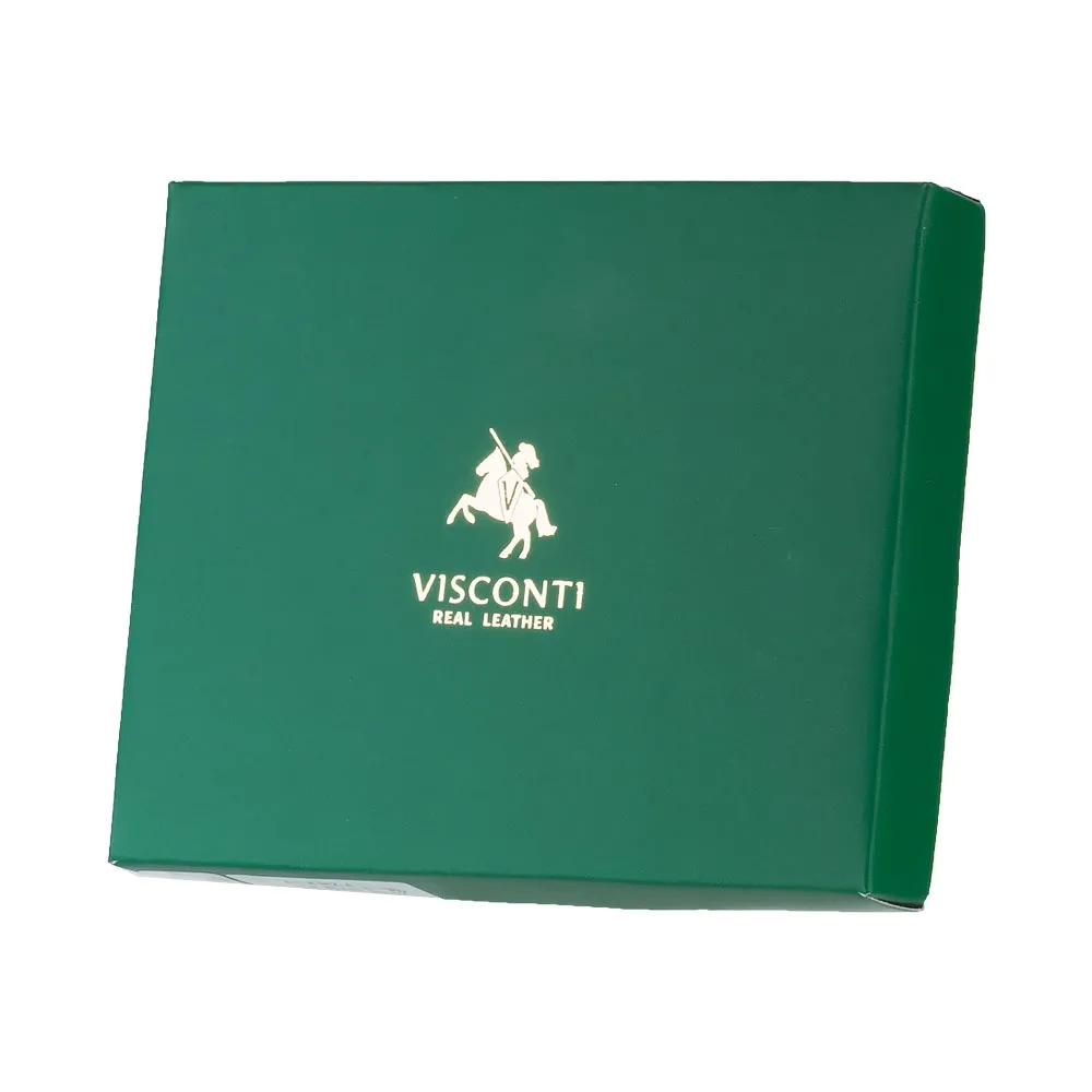Portfel męski na zamek Visconti V-702 Hunter RFID - zielony