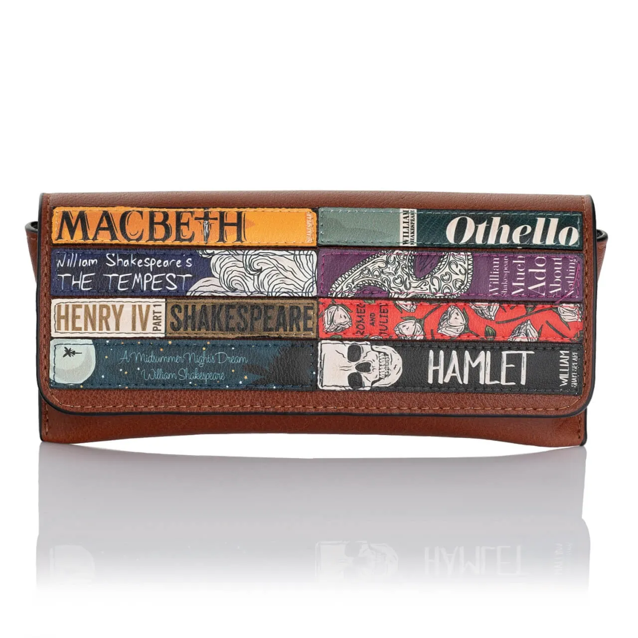 Skórzane etui na okulary Literatura Klasyczna Yoshi Y4308