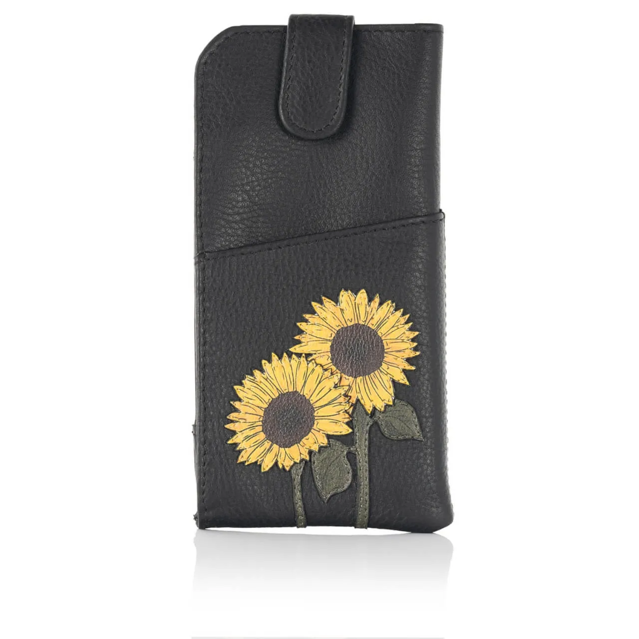 Skórzany futerał na okulary Słoneczniki Yoshi Y4309