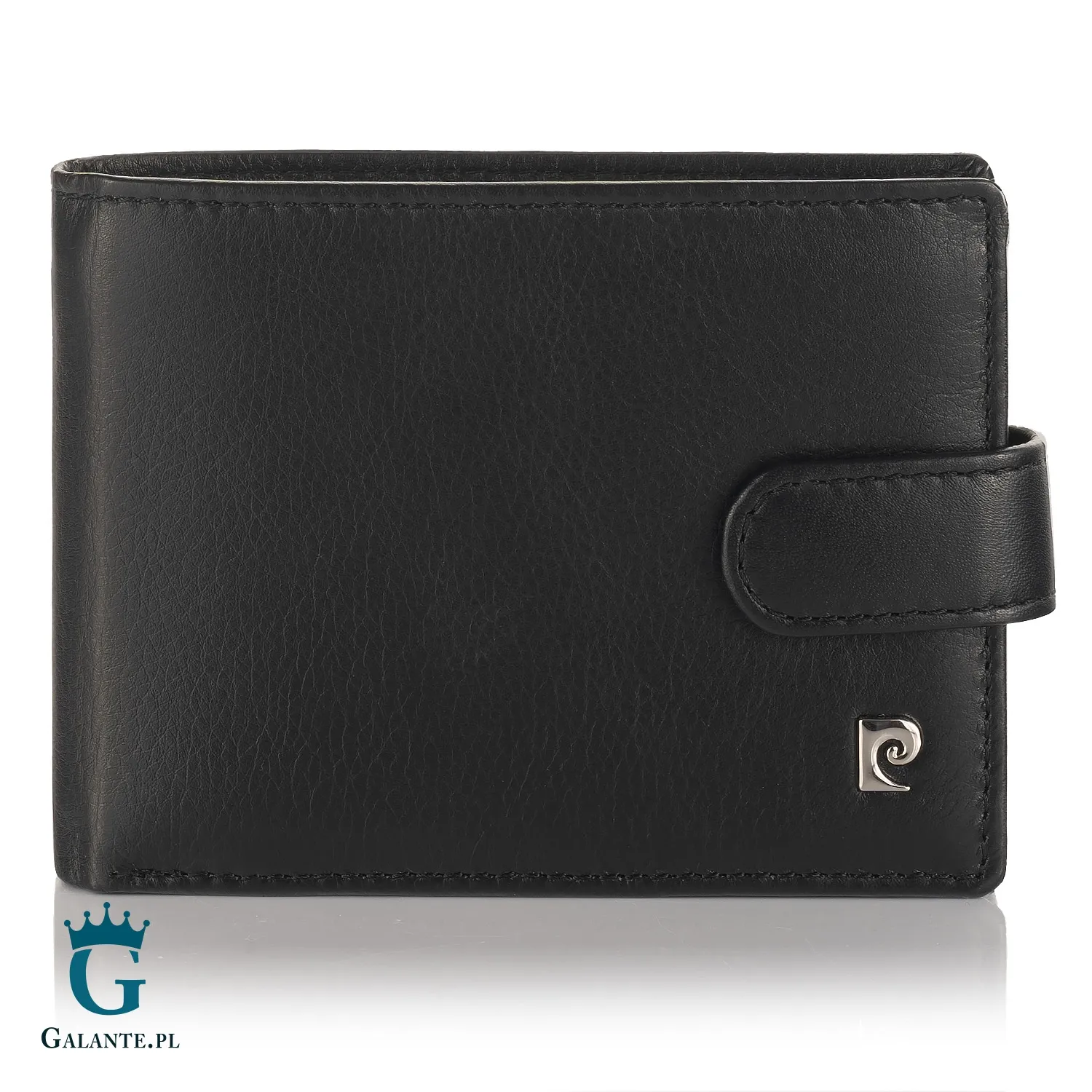 Portfel Męski Pierre Cardin z metalowym logo zapinany YS603 8806A