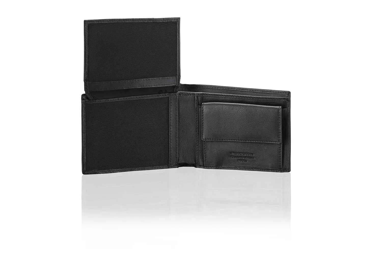 Czarny portfel męski Pierre Cardin TILAK07 8866 - niebieski