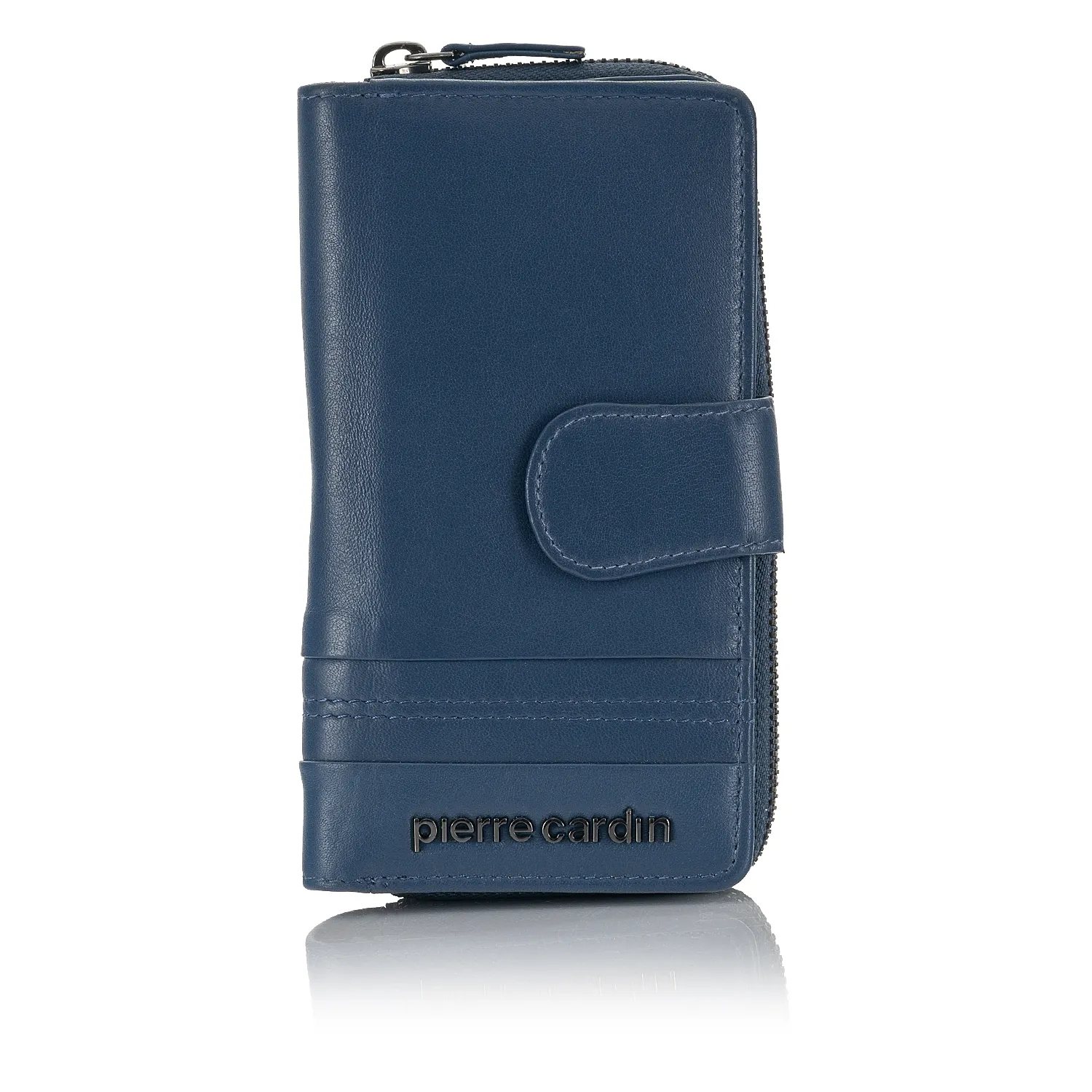 Portfel damski Pierre Cardin ze skóry naturalnej TILAK130 2202 - niebieski