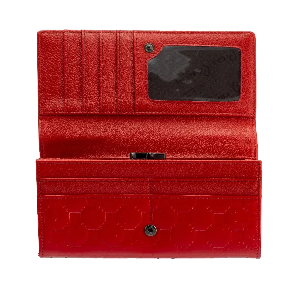 Portfel damski Pierre Cardin ze skóry ekologicznej 04 LADY 867 - Czerwony