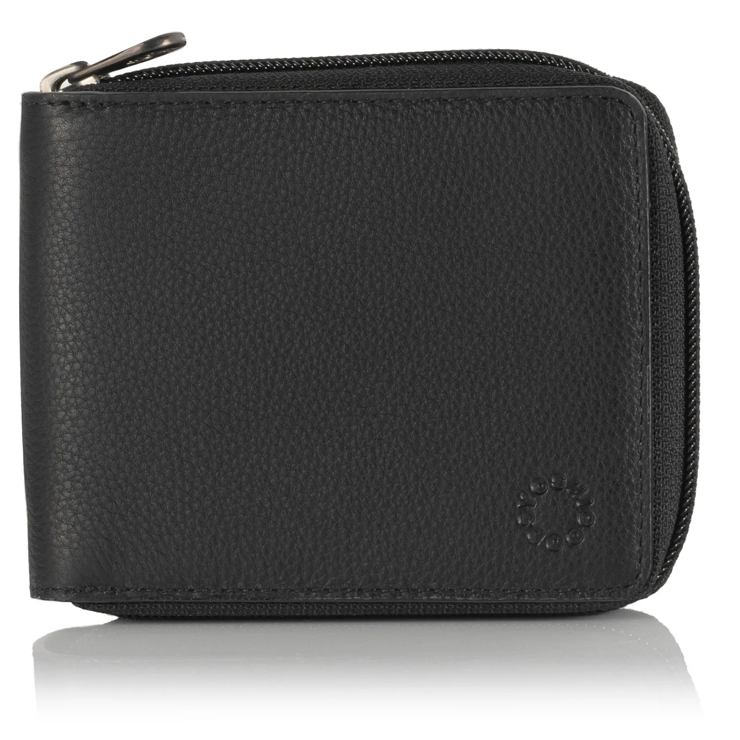 Dwukolorowy skórzany portfel męski Yoshi Y2046 - niebieski