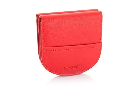 Portmonetka Valentini Black & Red Diamond 418 czerwona