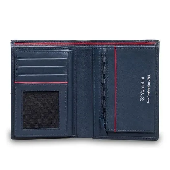 Portfel męski Valentini Black & Red Diamond 265 granatowy