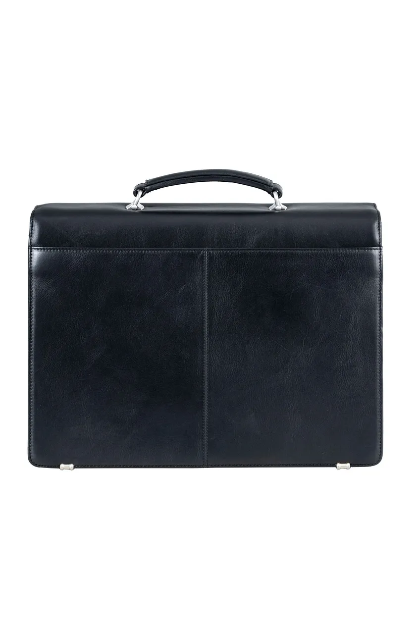Teczka skórzana Valentini Ambassador 613 czarna