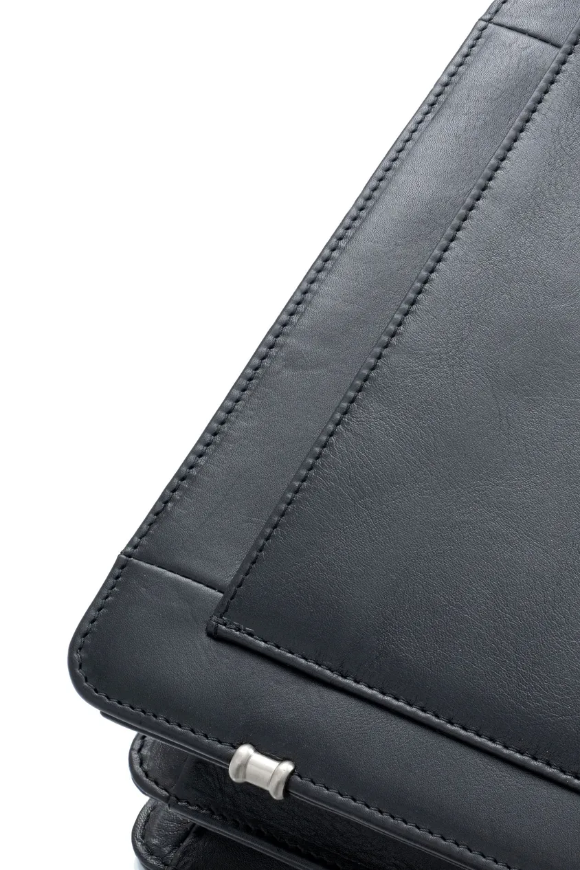 Teczka skórzana Valentini Ambassador 606 czarna