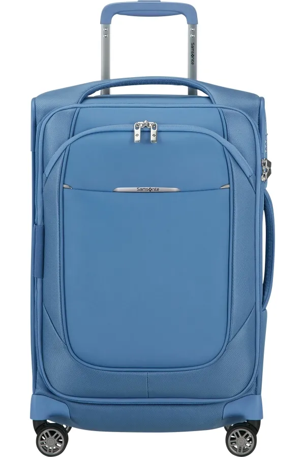 Walizka Samsonite Re-Lite 55cm slim powiększana niebieska