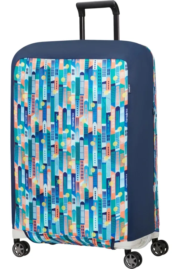 Pokrowiec na walizkę Samsonite M miejski print