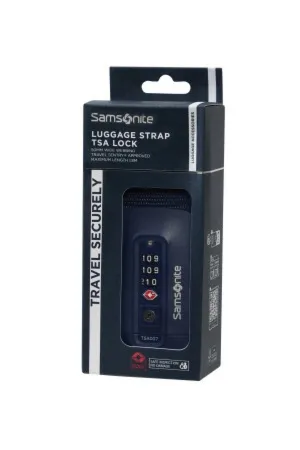Pas bagażowy z zamkiem TSA Samsonite granatowy
