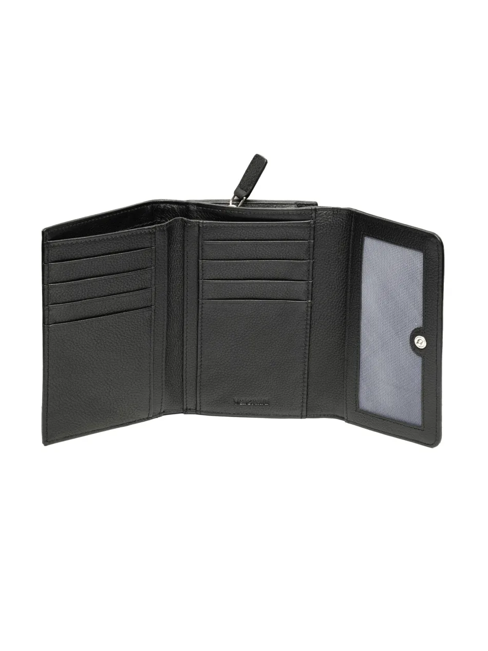 Portfel damski Valentini Metallic P62 czarny