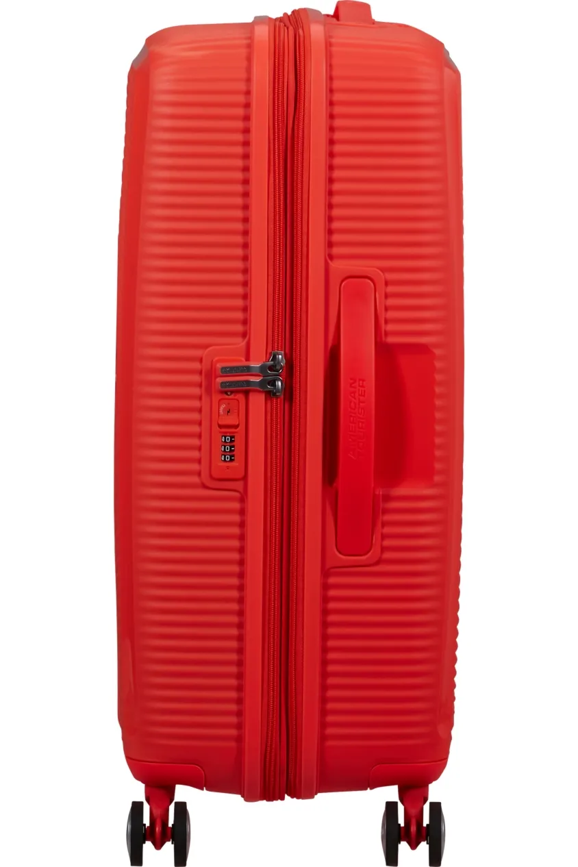Walizka American Tourister Soundbox  67cm powiększana pomarańczowa
