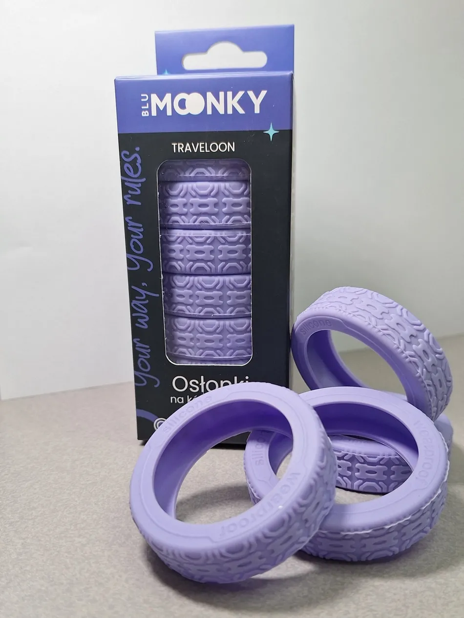 Nakładki silikonowe na kółka BLU MOONKY Violet Gravity