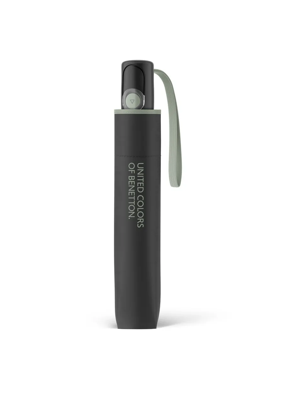 Parasol BENNETON Mini AC Black-Iceberg Green