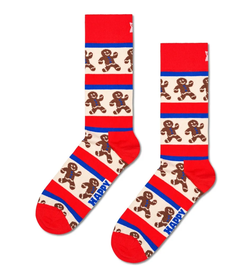 Zestaw prezentowy 2 par skarpetek Happy Socks Gingerbread Heart  36-40