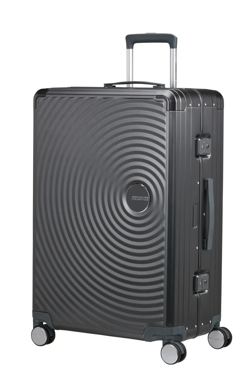 Walizka American Tourister Soundbox Alu 77cm antracytowa
