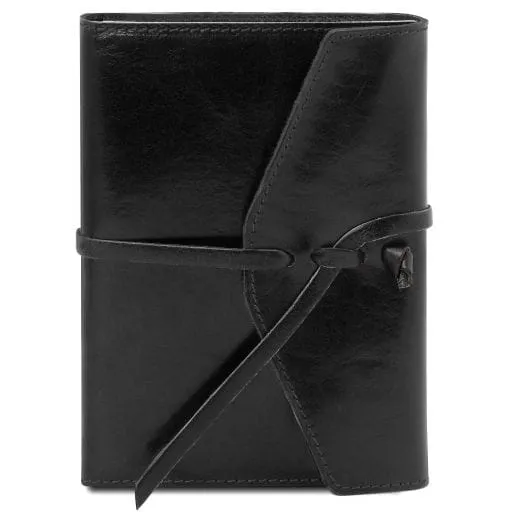 Tuscany Leather Skórzany notatnik / notes, kolor czarny TL142027